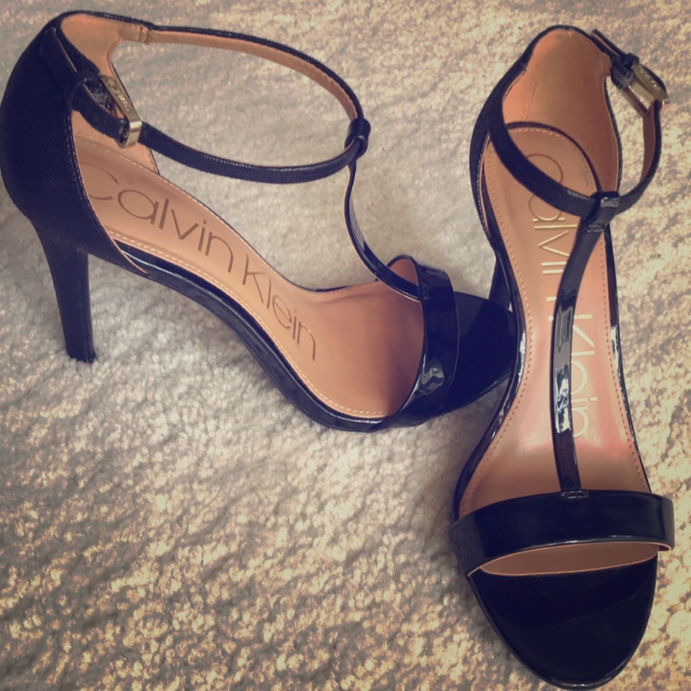Calvin Klein Black Heels Size 7